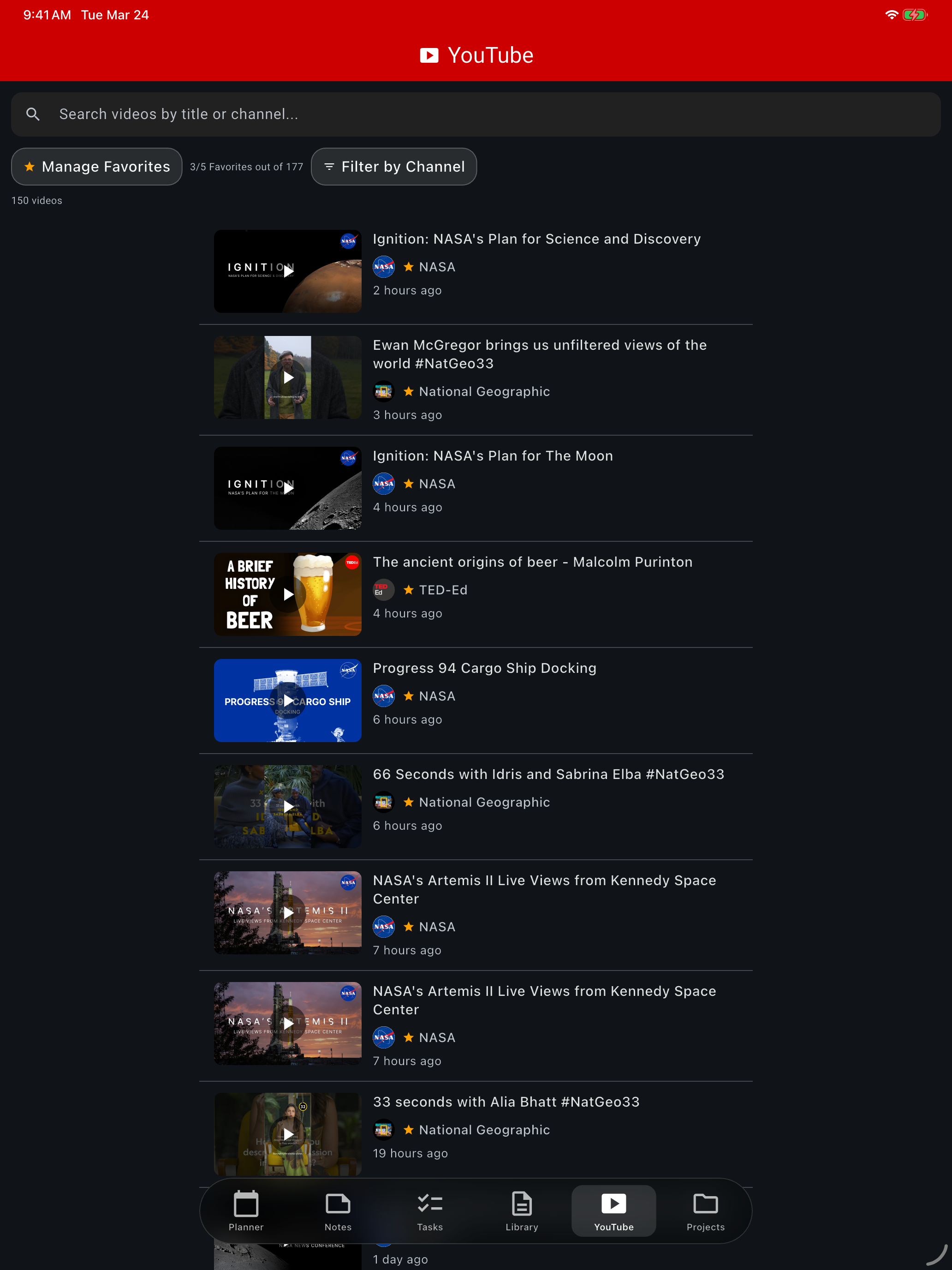 YouTube Library