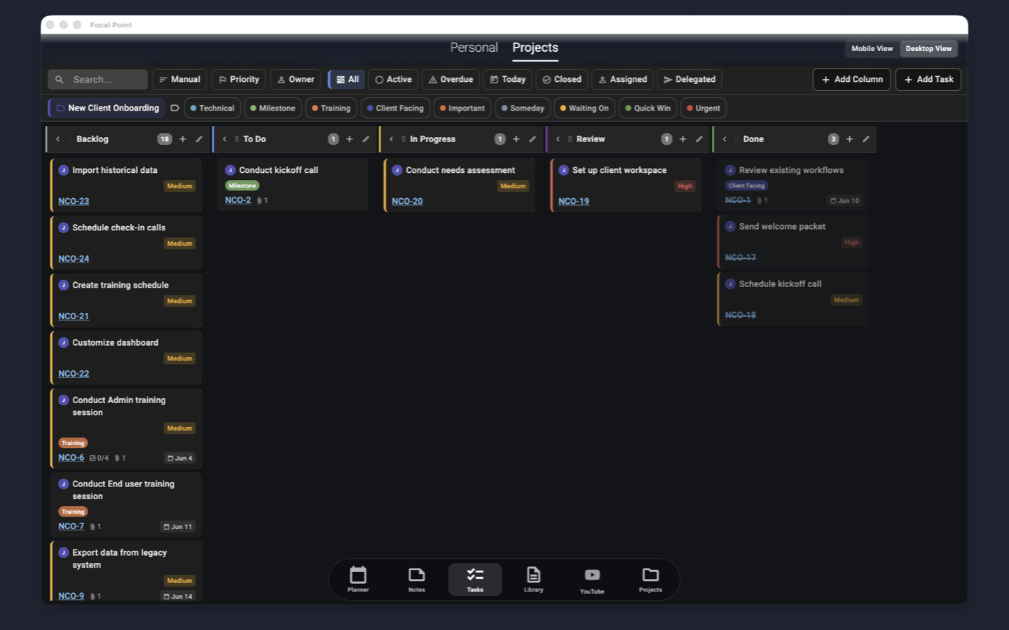Tasks & Kanban