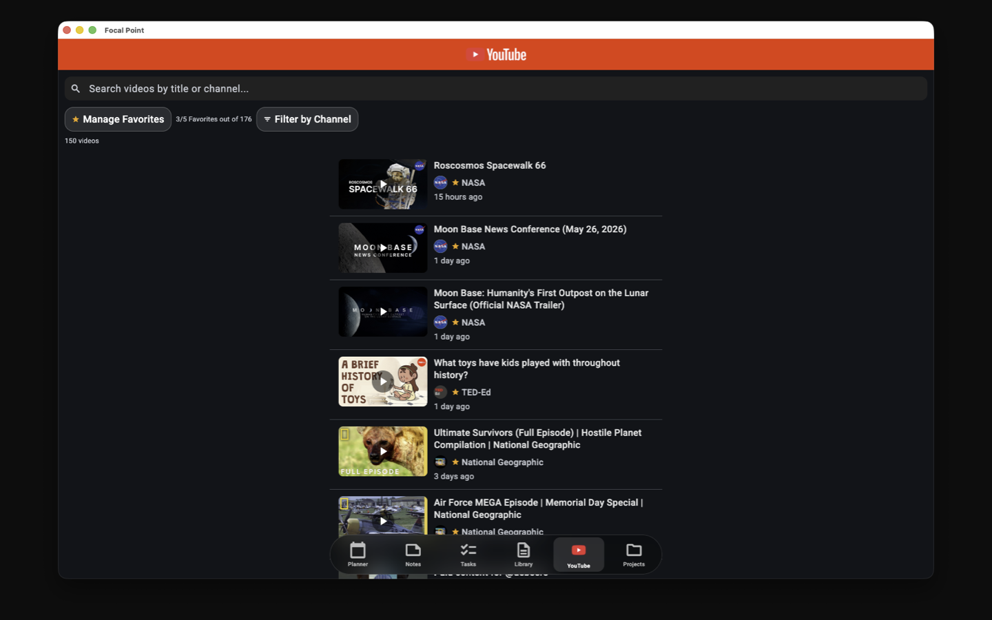 YouTube Library